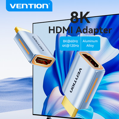 Bộ chuyển đổi bộ chuyển đổi HDMI Vention 8K 60Hz HDMI nam sang nữ chuyển đổi kết nối cho PS4 Monitor