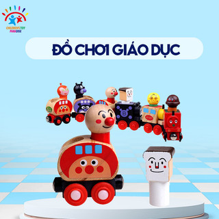 Đồ chơi tàu lửa nam châm bằng gỗ cho bé