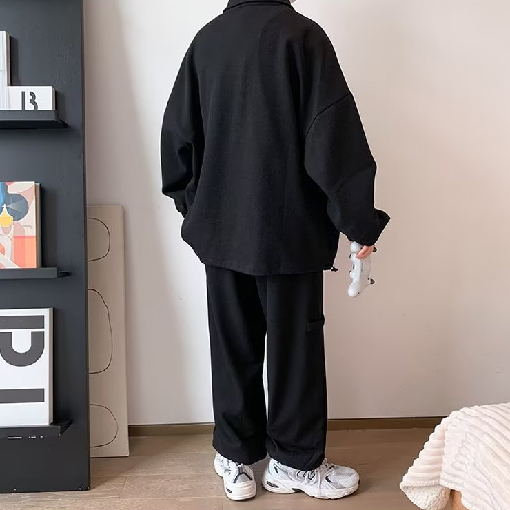 Áo Khoác polo Phong Cách retro Nhật Bản Thời Trang Mùa Thu Cho Nam Màu Sắc