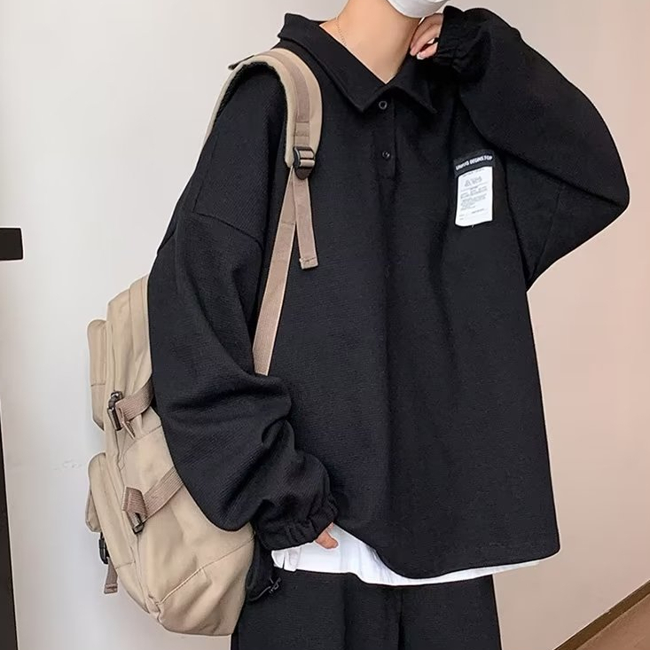 Áo Khoác polo Phong Cách retro Nhật Bản Thời Trang Mùa Thu Cho Nam Màu Sắc