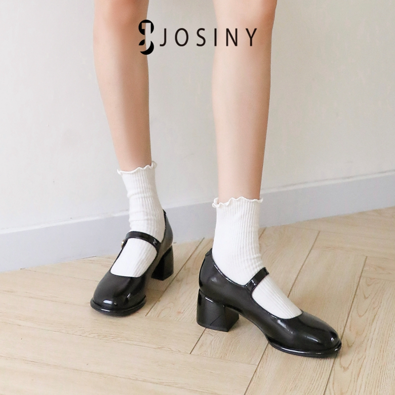 JOSINY Giày Búp Bê Gót Thấp Đơn Giản Khí Chất Mẫu 2023 Mới Cho Nữ mary jane