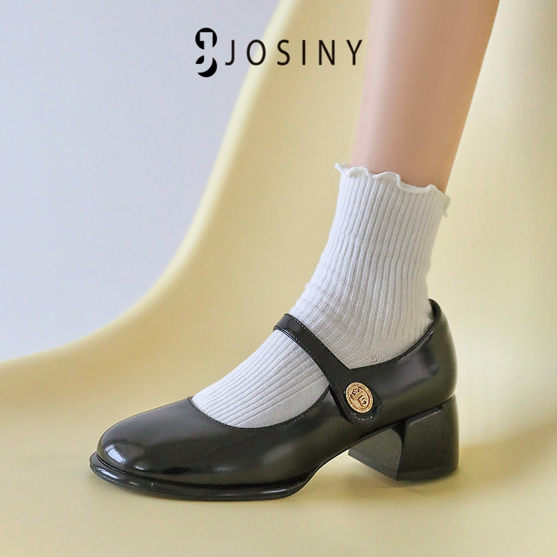 JOSINY Giày Búp Bê Gót Thấp Đơn Giản Khí Chất Mẫu 2023 Mới Cho Nữ mary jane