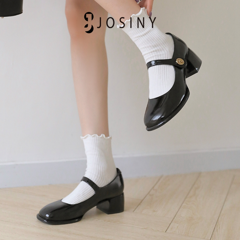 JOSINY Giày Búp Bê Gót Thấp Đơn Giản Khí Chất Mẫu 2023 Mới Cho Nữ mary jane