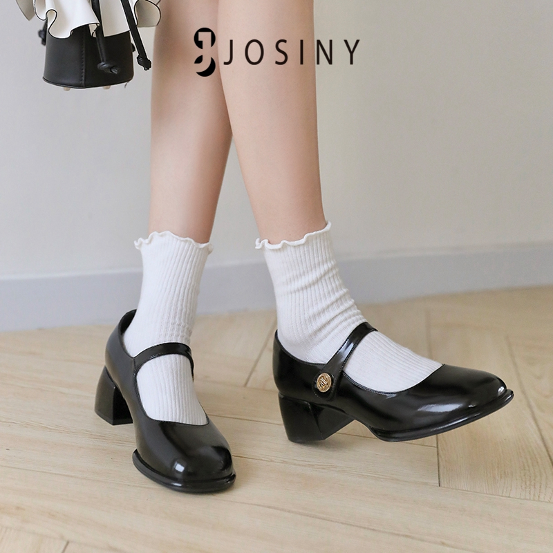 JOSINY Giày Búp Bê Gót Thấp Đơn Giản Khí Chất Mẫu 2023 Mới Cho Nữ mary jane
