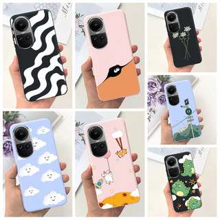Ốp Điện Thoại Silicon Mềm Họa Tiết Hoạt Hình Dễ Thương Cho oppo reno 10 pro plus cph2521 reno10 pro 2023 reno10