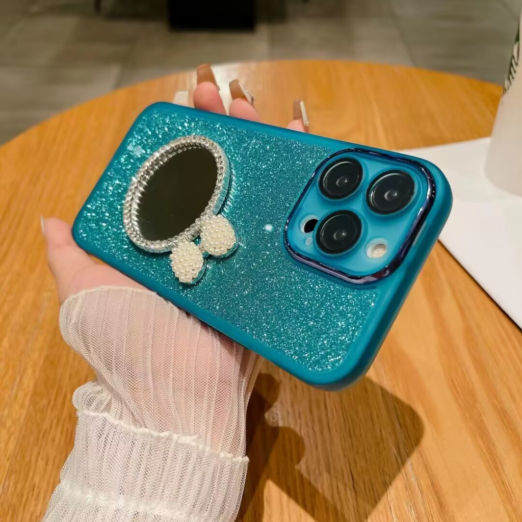 Ốp Điện Thoại Silicon Mềm Tráng Gương Phối Kim Tuyến Cho redmi note 12s 12 11 10 9 8 pro 11s 10s 9s 12c