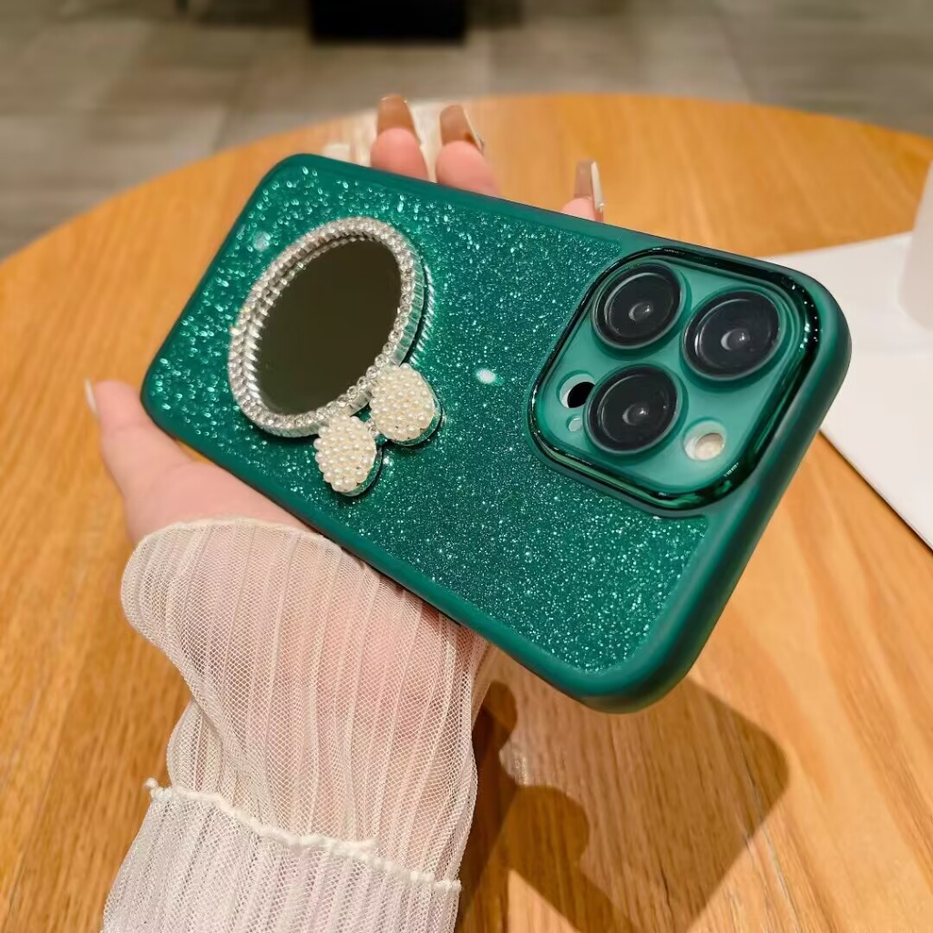 Ốp Điện Thoại Silicon Mềm Tráng Gương Phối Kim Tuyến Cho redmi note 12s 12 11 10 9 8 pro 11s 10s 9s 12c