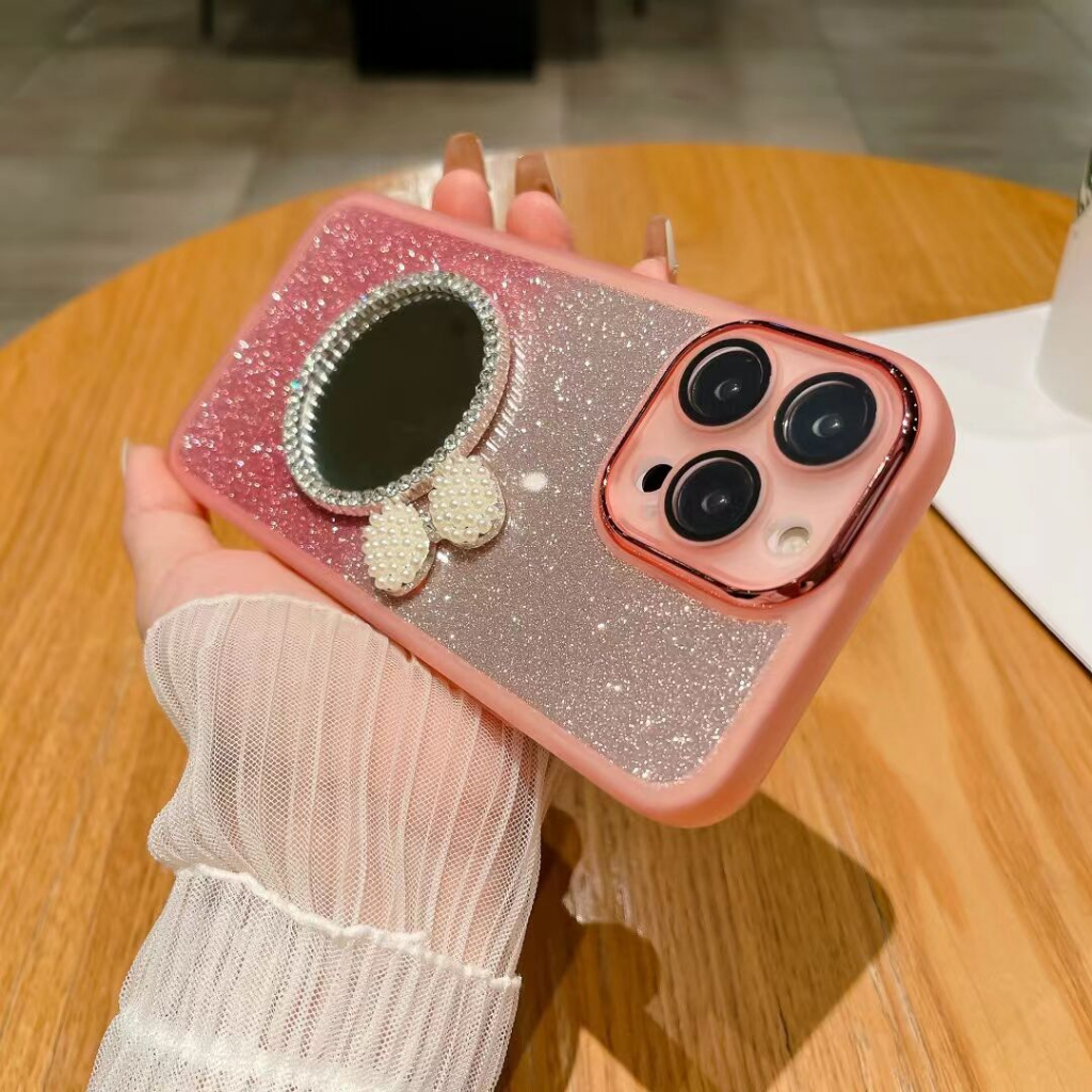 Ốp Điện Thoại Silicon Mềm Tráng Gương Phối Kim Tuyến Cho redmi note 12s 12 11 10 9 8 pro 11s 10s 9s 12c