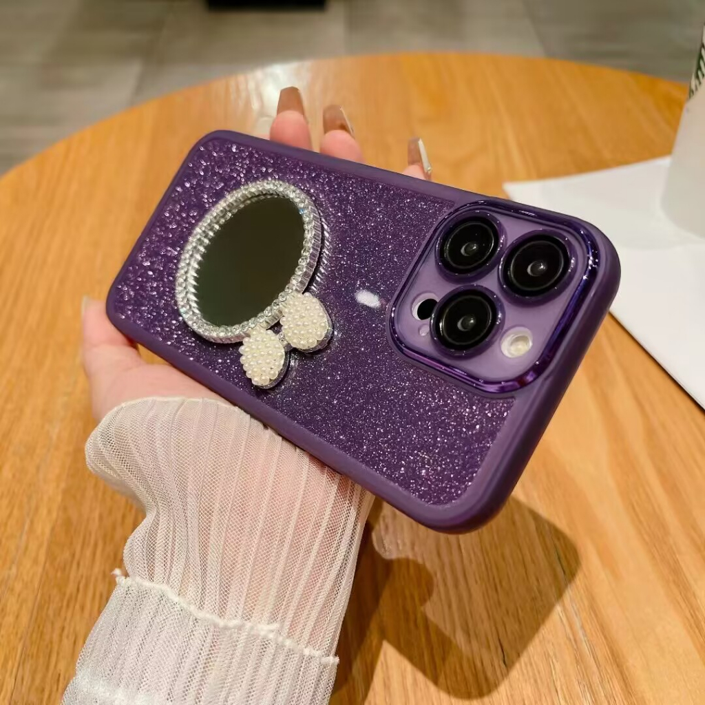 Ốp Điện Thoại Silicon Mềm Tráng Gương Phối Kim Tuyến Cho redmi note 12s 12 11 10 9 8 pro 11s 10s 9s 12c