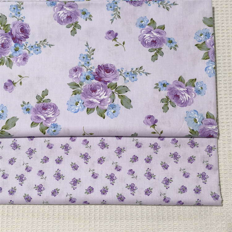 Vải cotton 160cm / 60 '' Màu Tím Cho Bé