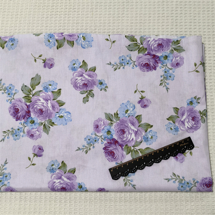 Vải cotton 160cm / 60 '' Màu Tím Cho Bé