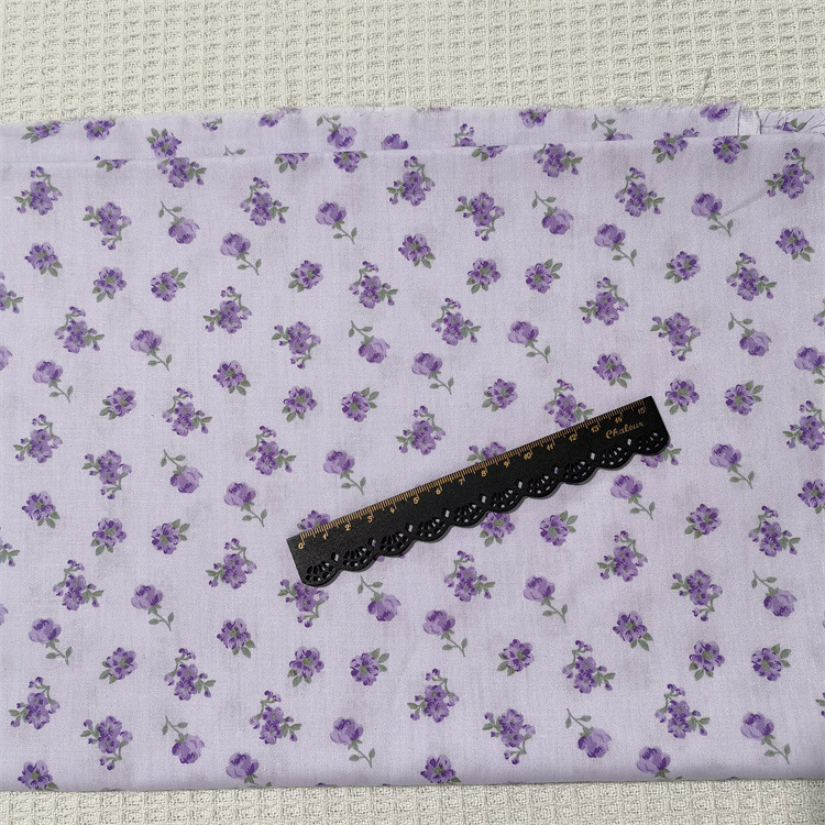 Vải cotton 160cm / 60 '' Màu Tím Cho Bé