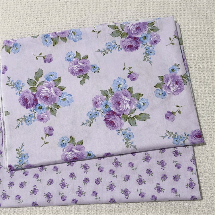 Vải cotton 160cm / 60 '' Màu Tím Cho Bé