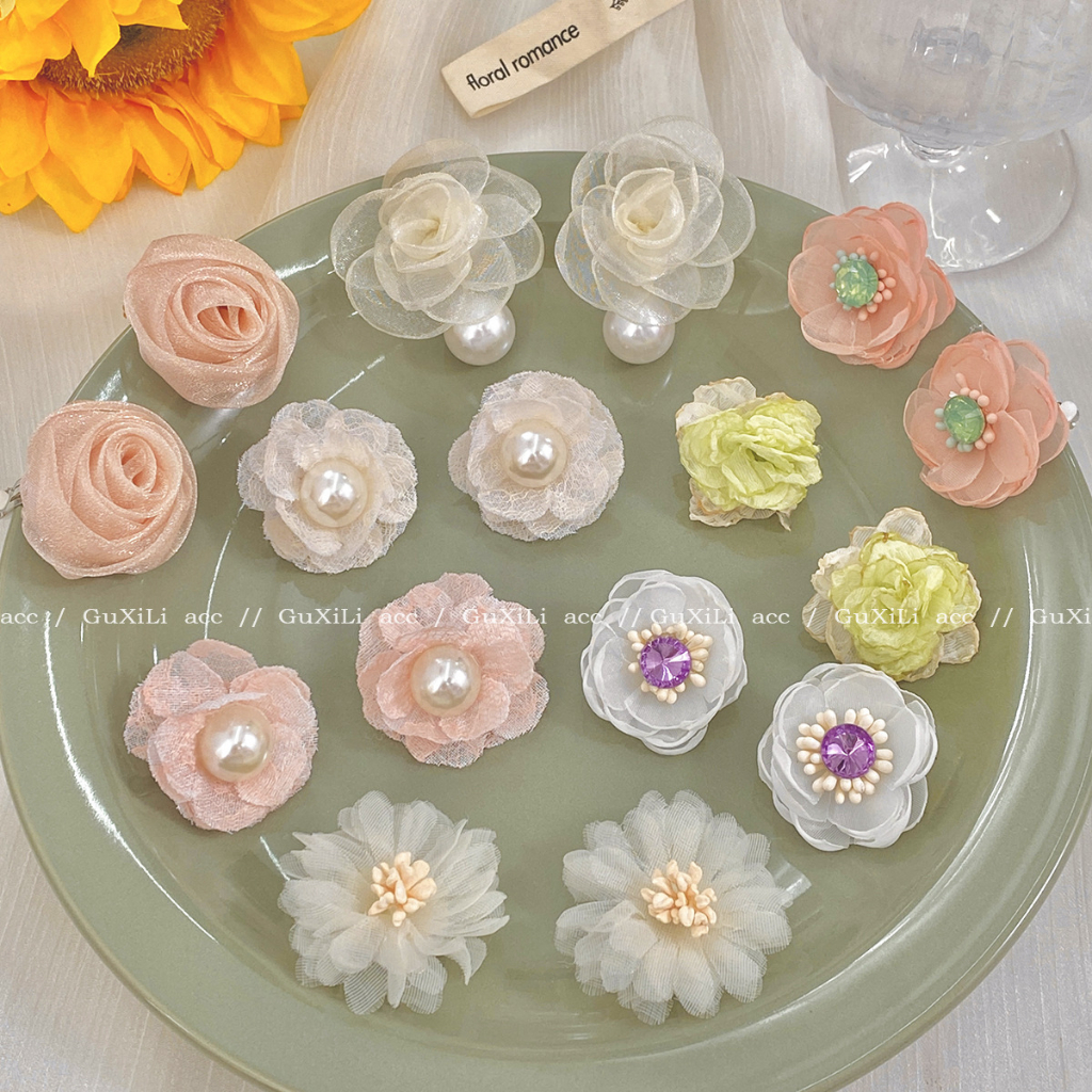 Bông Tai Bạc Hình Hoa Đơn Giản Tươi Mới Dễ Phối Đồ Cho Nữ