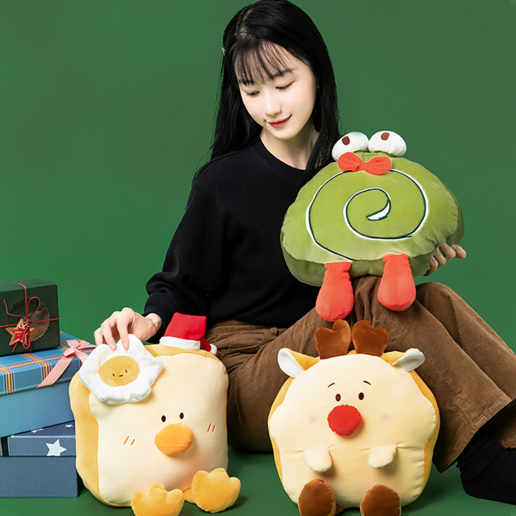 Miniso Đồ chơi nhồi bông Hình Tuần Lộc Giáng Sinh Dễ Thương