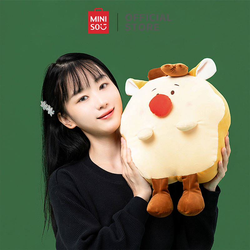 Miniso Đồ chơi nhồi bông Hình Tuần Lộc Giáng Sinh Dễ Thương