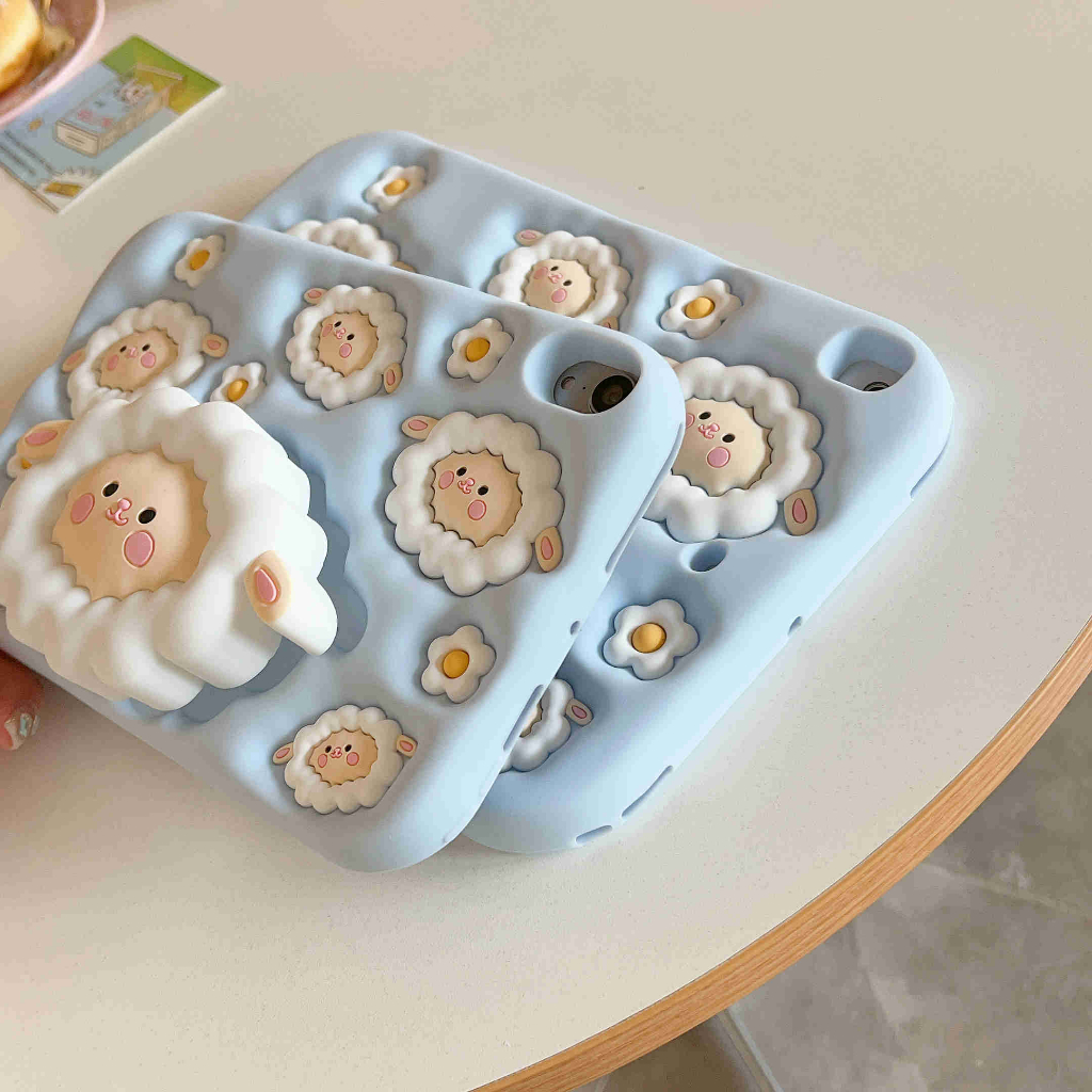 Ốp Máy Tính Bảng Silicon Hình Hoa tulip Hồng Cho ipad mini 1 2 3 4 5 6 2 3 4 5 6 air 4 ipad pro 10.5 inch pro 2018 2020 11 inch