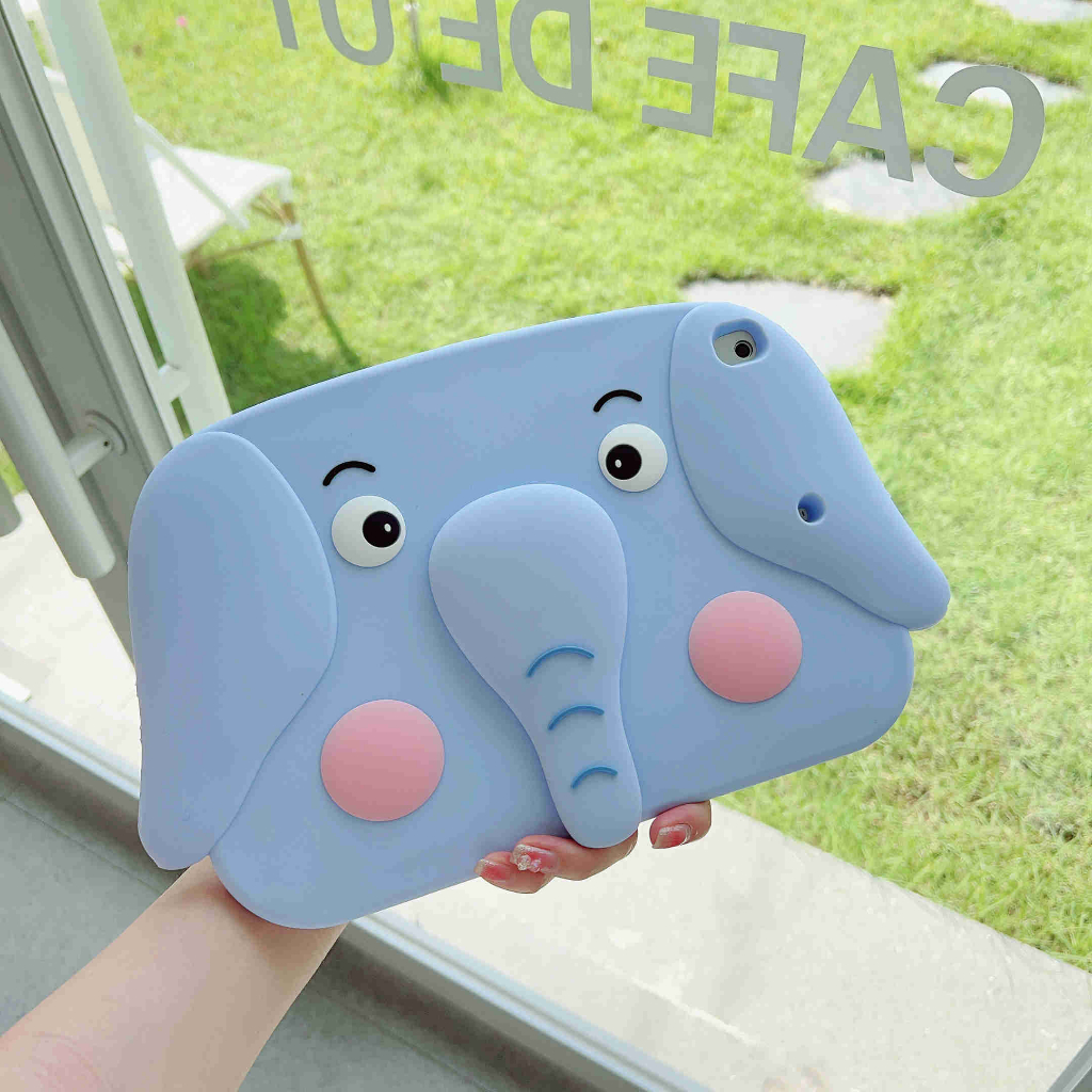 Ốp Máy Tính Bảng Silicon In Hình Voi Bảo Vệ Cho ipad mini 1 2 3 4 5 6 2 3 4 5 6 air 4 ipad pro 10.5 inch pro 2018 2020 11 inch