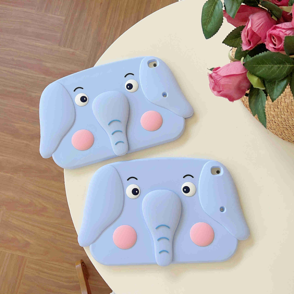 Ốp Máy Tính Bảng Silicon In Hình Voi Bảo Vệ Cho ipad mini 1 2 3 4 5 6 2 3 4 5 6 air 4 ipad pro 10.5 inch pro 2018 2020 11 inch