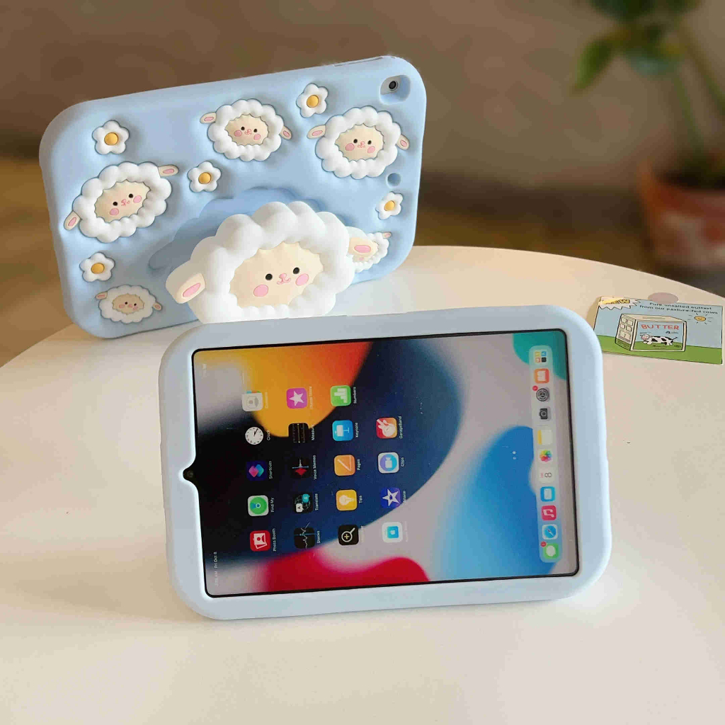 Ốp Máy Tính Bảng Silicon Hình Hoa tulip Hồng Cho ipad mini 1 2 3 4 5 6 2 3 4 5 6 air 4 ipad pro 10.5 inch pro 2018 2020 11 inch