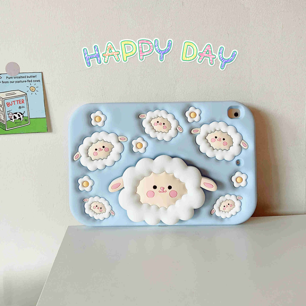 Ốp Máy Tính Bảng Silicon Hình Hoa tulip Hồng Cho ipad mini 1 2 3 4 5 6 2 3 4 5 6 air 4 ipad pro 10.5 inch pro 2018 2020 11 inch