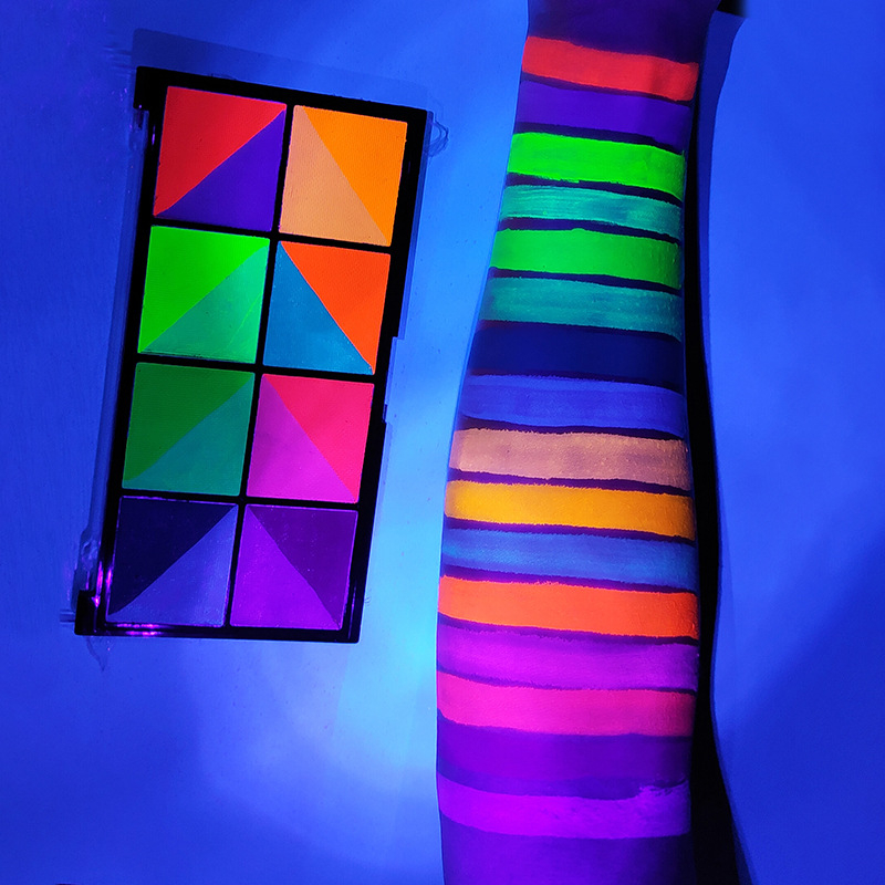 Bảng Vẽ 16 Màu Dạ Quang Hóa Trang Lễ Halloween