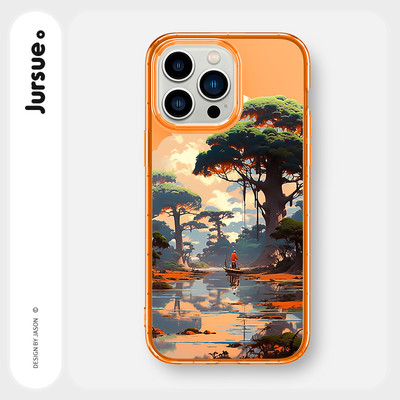 Ốp lưng JURSUE mềm chống sốc hình độc lạ đơn giản Cho iPhone 16 15 14 13 12 11 PRO MAX SE 2020 X XR XS ip 8 7 PLUS Y4202
