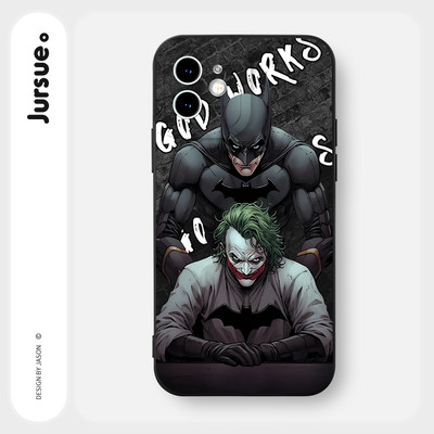 Ốp lưng JURSUE mềm chống bẩn hoạt hình ngầu nam Cho iPhone 17 16 15 14 13 12 11 PRO MAX SE 2020 X XR XS ip 8 7 Plus Y4200