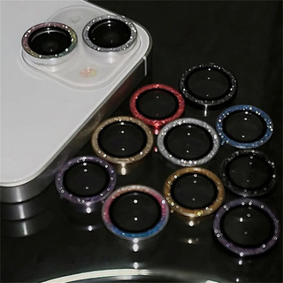 Vòng nhẫn bạc đính kim cương giả kuzoom bảo vệ camera cho for iPhone 15 pro max 14 pro 13 ProMax 12 Promax/12Pro/12/12 Mini/11 Pro/11 Pro Max