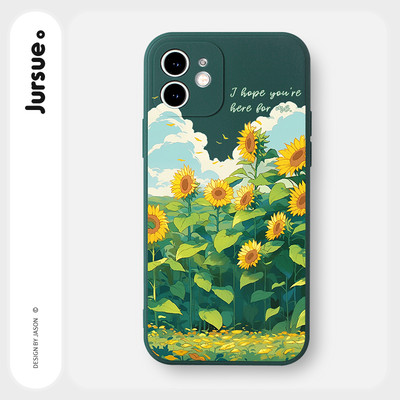 Ốp điện thoại JURSUE Y4185 in hình hoa thích hợp cho iPhone 17 16 15 14 13 12 11 PRO MAX SE 2020 X XR XS ip 8 7 Plus