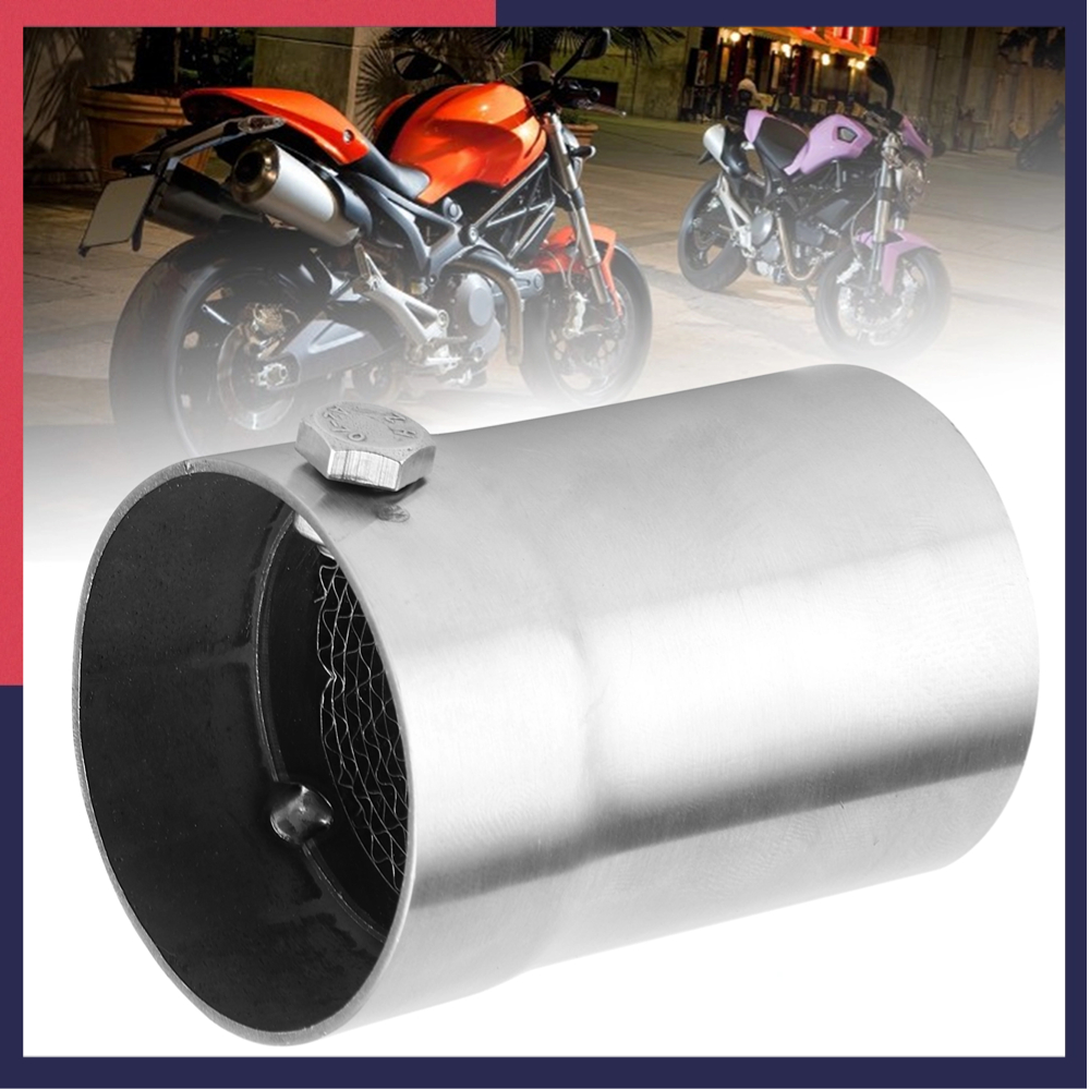 Motorlife Bộ giảm thanh đường ống xả General Motorcycle DB Killer Muffler Valve Thép không gỉ 48mm