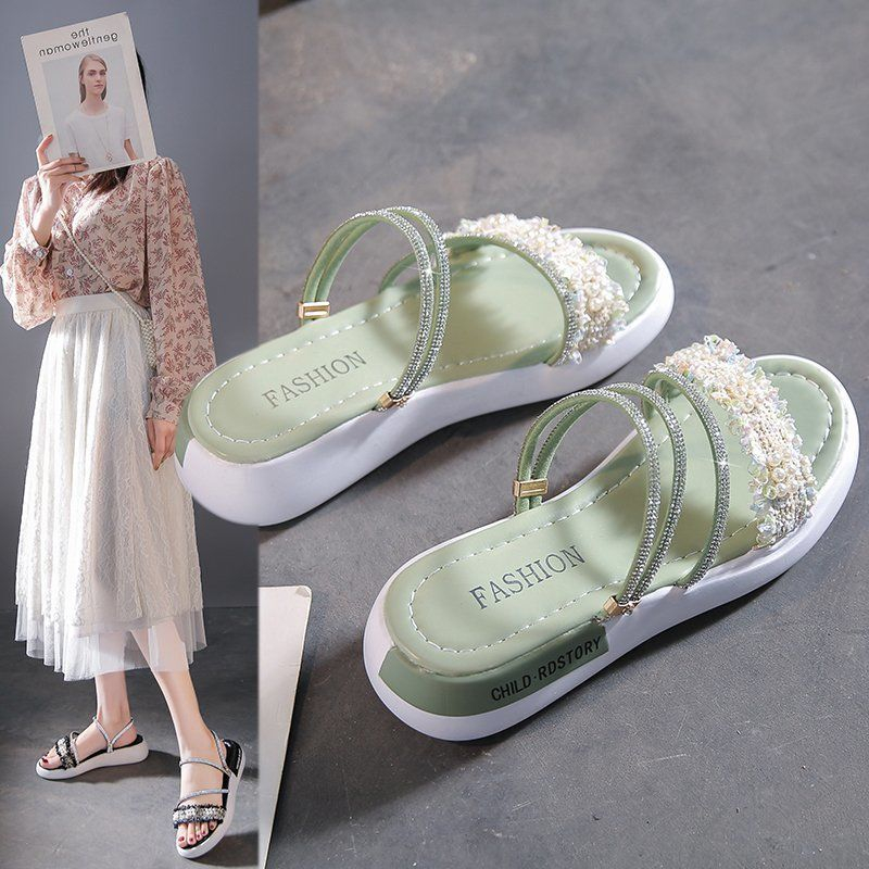 NOVA  dép sandal nữ dép bánh mì nữ dép bánh mì Chống Trượt 2023 NEW B98G1UQ 36Z230904