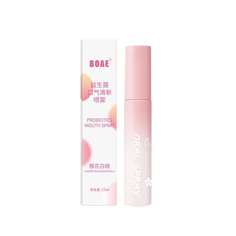 Probiotics Chai Xịt Làm Mát Không Khí Lâu Trôi Màu Trắng Đào Bạc Hà Kích Thước Nhỏ Gọn