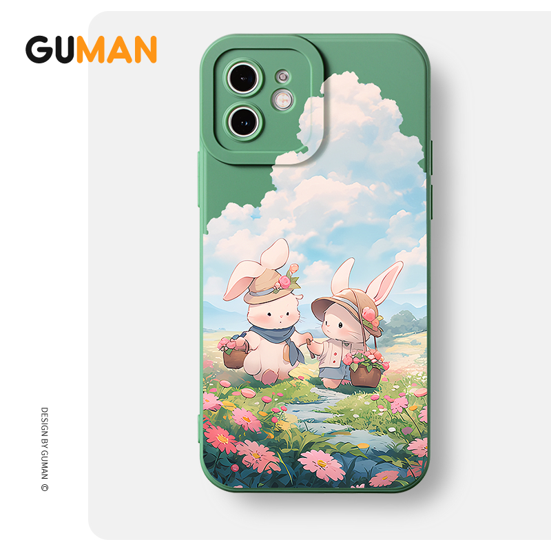 Ốp lưng GUMAN mềm độc lạ dễ thương đẹp Cho iPhone 15 14 13 12 11 Pro Max SE 2020 X XR XS 8 7 ip 6S 6 Plus kute xyb2348