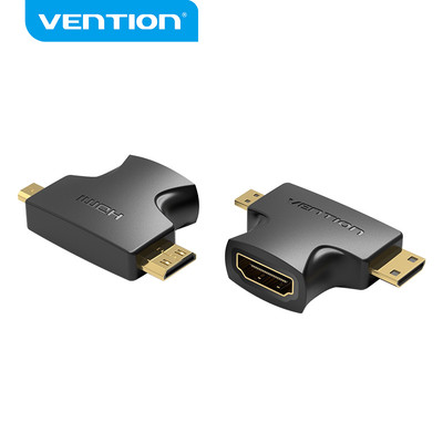 Bộ Đầu Chuyển Đổi Vention Mini HDMI Sang Cổng HDMI 4K@30HZ Micro to HDMI 1080P@60HZ Cho TV/ Máy Chiếu
