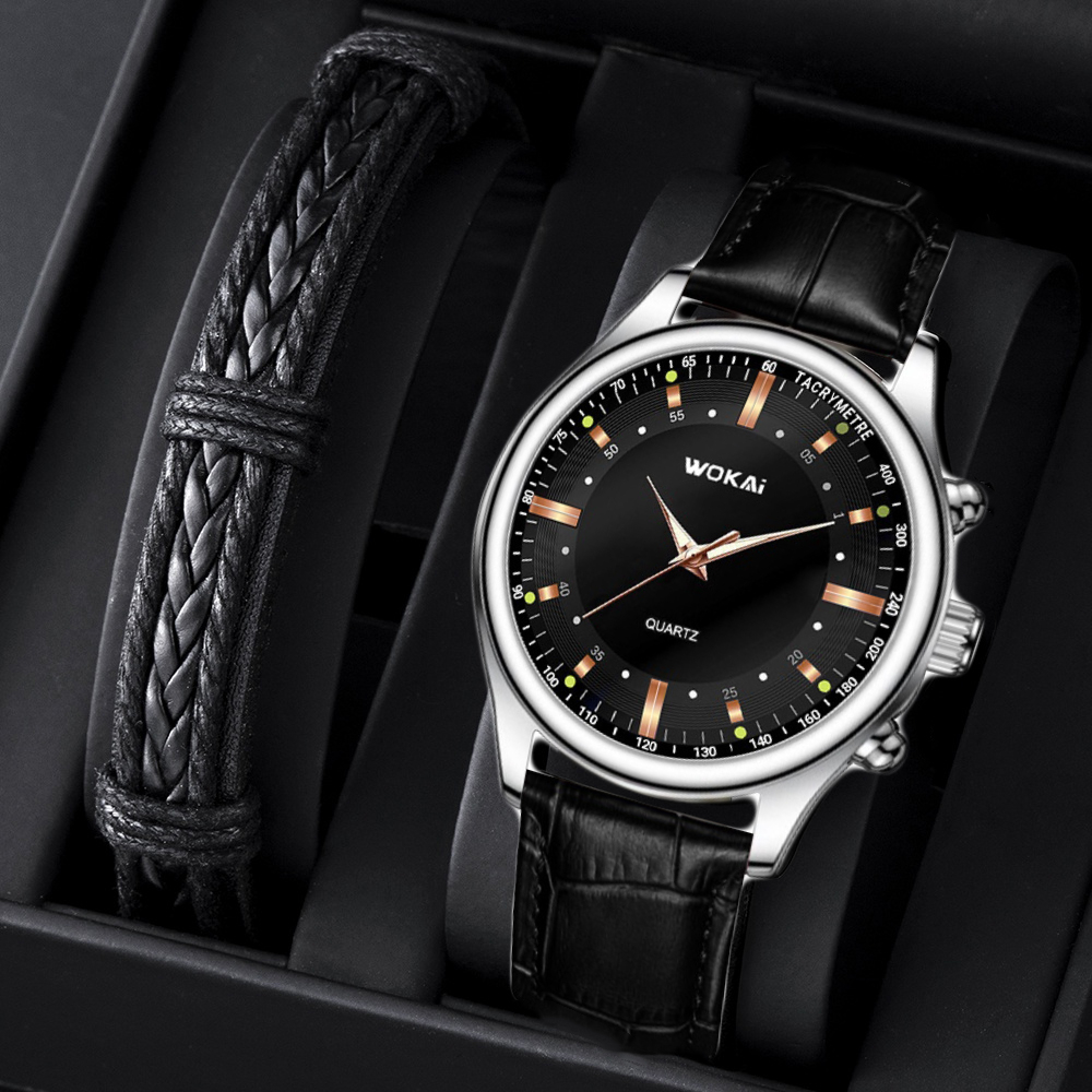 Đồng Hồ wokai Dây Da Thời Trang Lịch Lãm Cho Nam