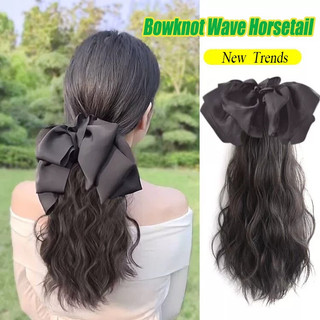 Thời trang tóc giả thắt nơ 35cm dành cho nữ