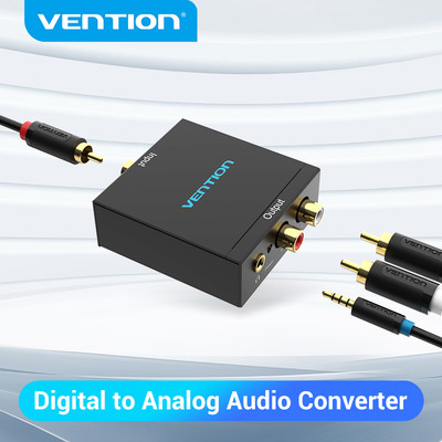 Bộ Chuyển Đổi Vention Âm Thanh Kỹ Thuật Số Sang Analog 3.5mm Cho Ps3 Dvd Ps4 Amp Tv