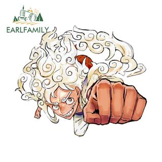 Đề Can Dán Trang Trí Xe Hơi / Mô Tô Họa Tiết One Piece Monkey D Luffy Chống Thấm Nước 13Cmx8Cm