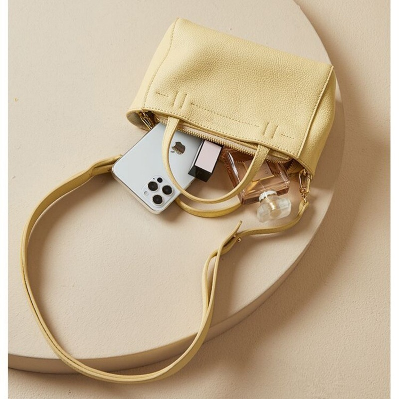 Túi tote Xách Tay / Đeo Vai mini Bằng Da Mềm Thời Trang Pháp Gylb573