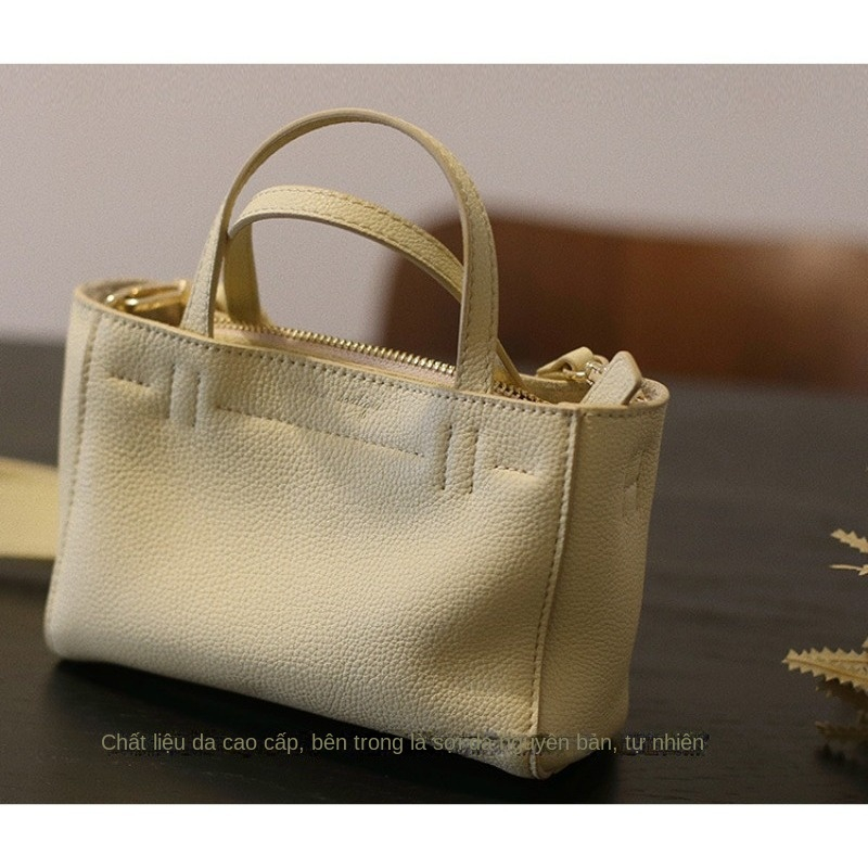 Túi tote Xách Tay / Đeo Vai mini Bằng Da Mềm Thời Trang Pháp Gylb573