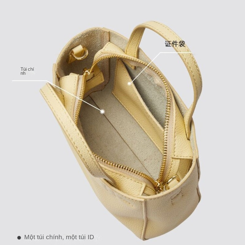 Túi tote Xách Tay / Đeo Vai mini Bằng Da Mềm Thời Trang Pháp Gylb573