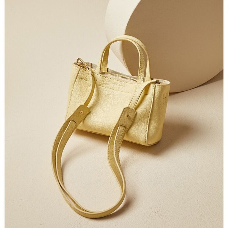 Túi tote Xách Tay / Đeo Vai mini Bằng Da Mềm Thời Trang Pháp Gylb573