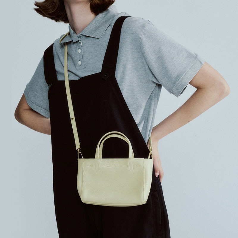 Túi tote Xách Tay / Đeo Vai mini Bằng Da Mềm Thời Trang Pháp Gylb573