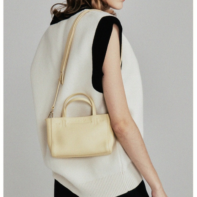 Túi tote Xách Tay / Đeo Vai mini Bằng Da Mềm Thời Trang Pháp Gylb573