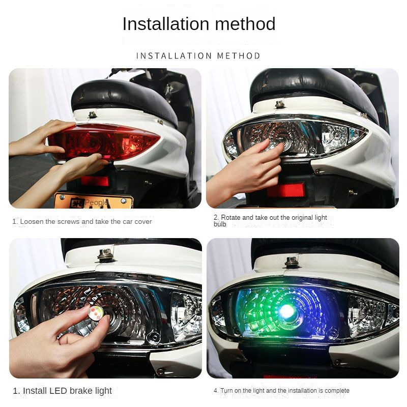 Đèn Led Phanh 1157 rgb 2835 9smd 3d Siêu Sáng Gắn Đuôi Xe Mô Tô