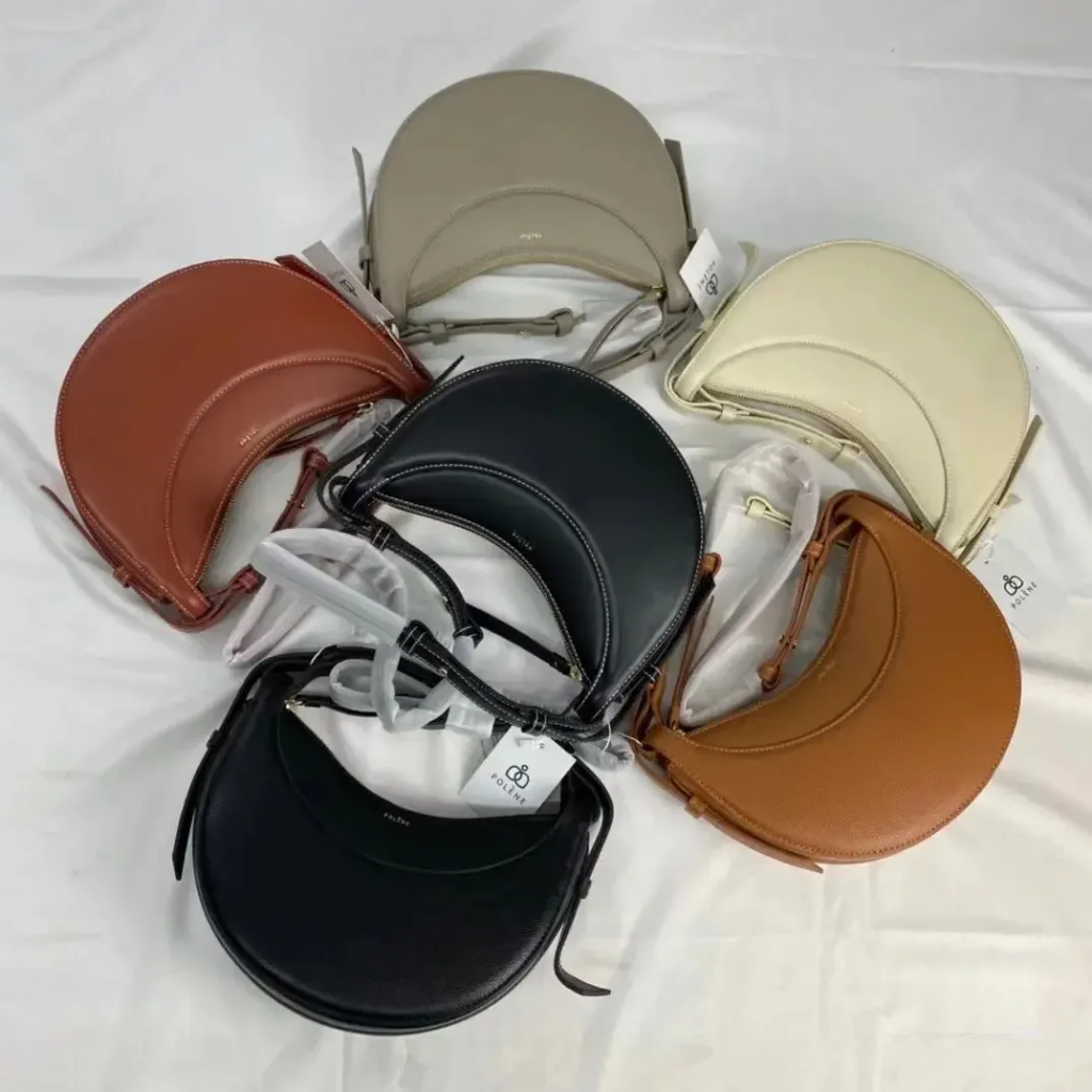 Túi xách yên ngựa 🌱POLENE🌱 Túi đeo chéo nữ một nửa mặt trăng thời trang