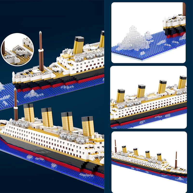 Mô Hình Tàu Titanic MOC Lắp Ráp Sáng Tạo Cho Bé Kids education toys