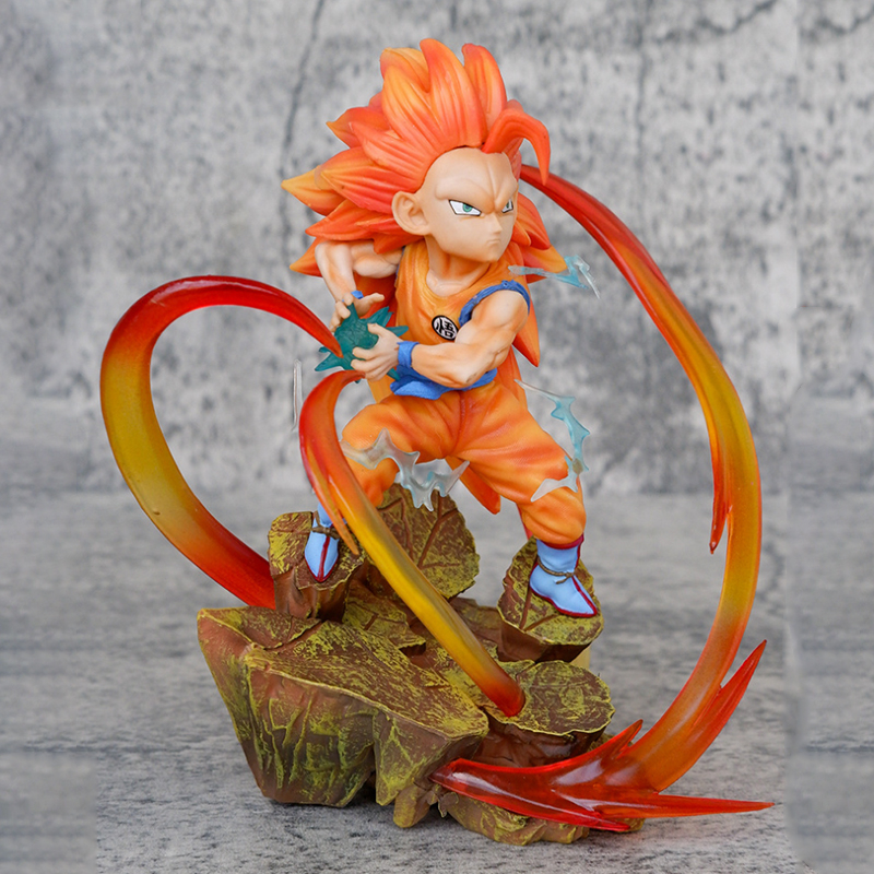 Mô Hình Đồ Chơi Nhân Vật son goku Kakashi super saiyan 3 kamehameha Trong Phim Bảy Viên Ngọc Rồng z 15cm Bằng pvc
