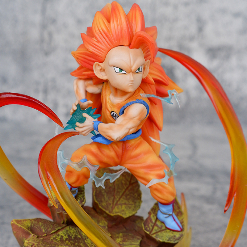 Mô Hình Đồ Chơi Nhân Vật son goku Kakashi super saiyan 3 kamehameha Trong Phim Bảy Viên Ngọc Rồng z 15cm Bằng pvc